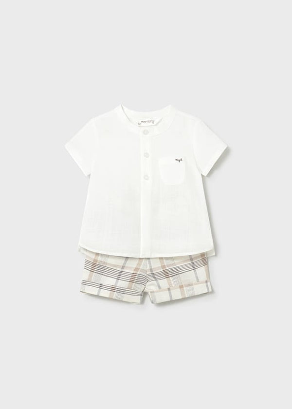 Conj. pantalon corto plana