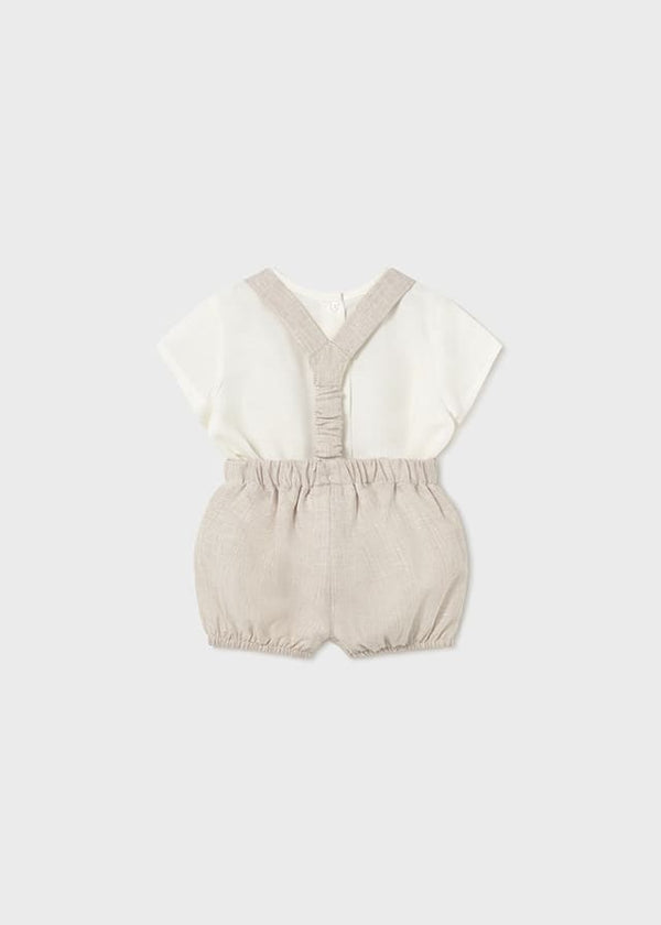 Conj. pantalon corto tirantes