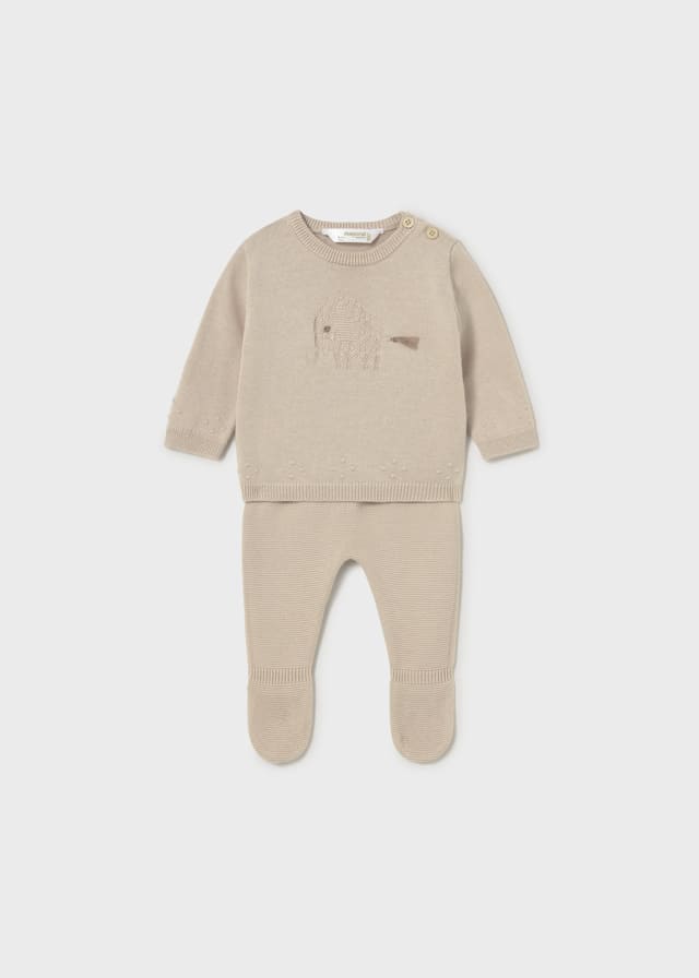 Conj. polaina tricot
