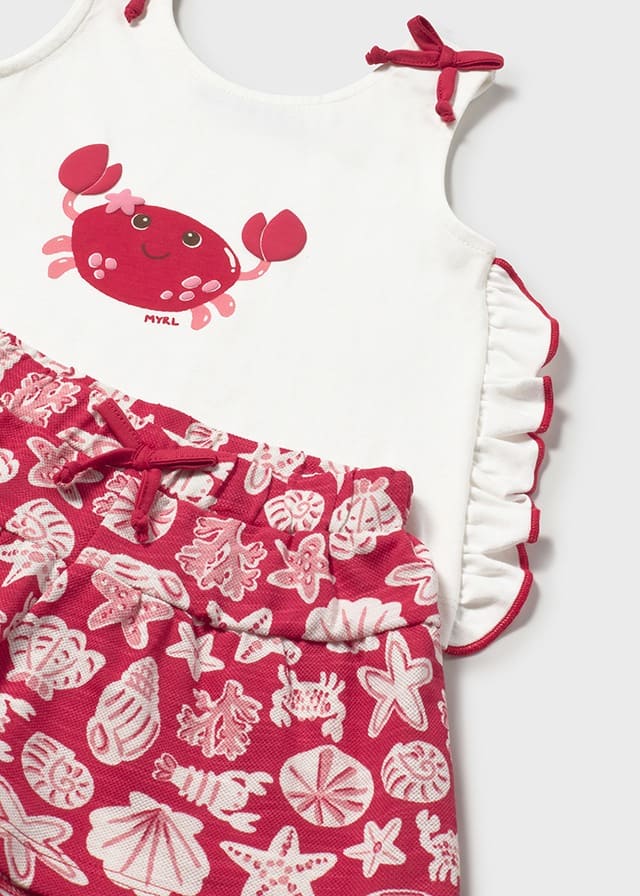 Conj. short estampado y Bañador estampano