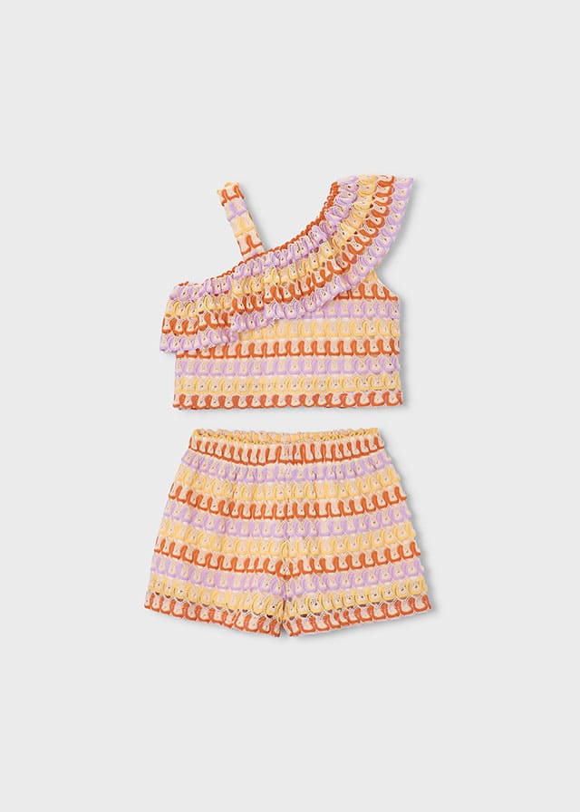 Conj. short punto fantasia