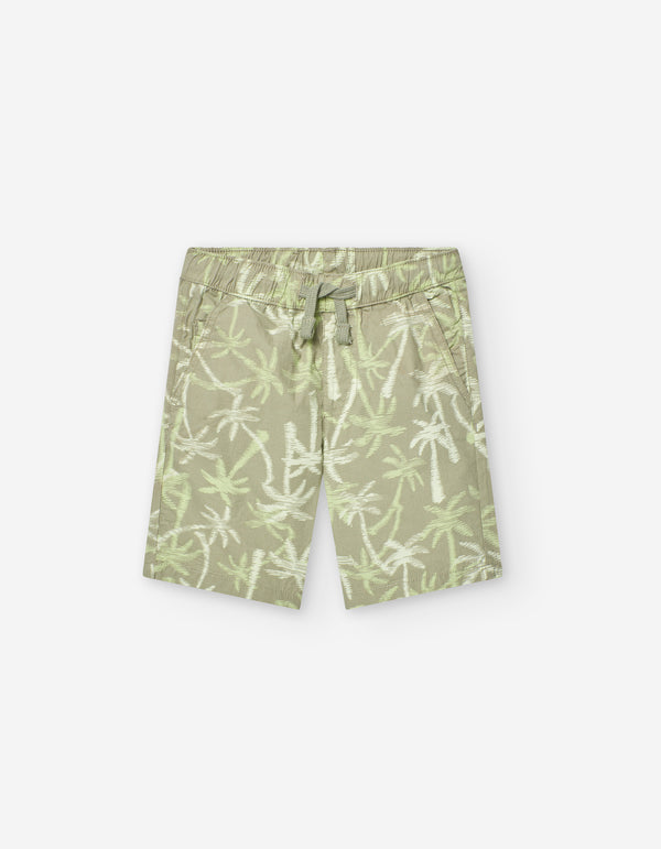 SHORT FLEECE AOP