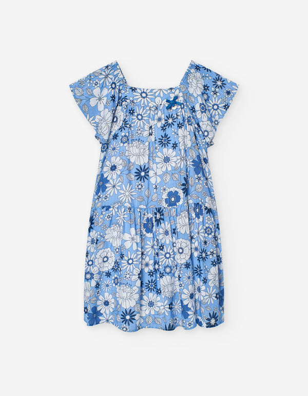 DRESS VOILE AOP