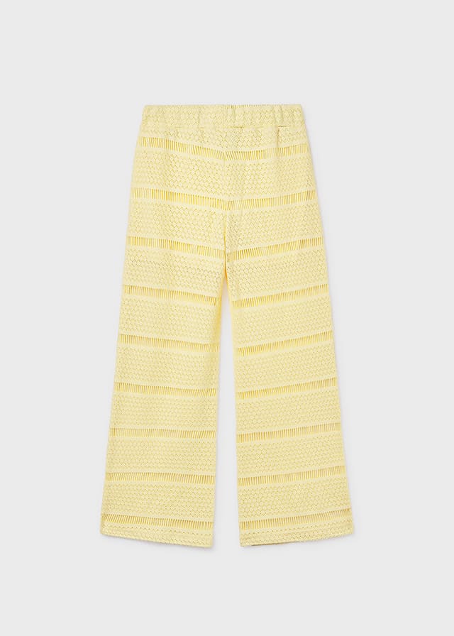 Pantalon largo tipo crochet