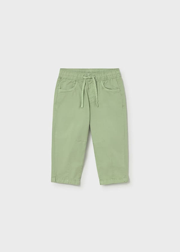 Pantalon popelin elastan