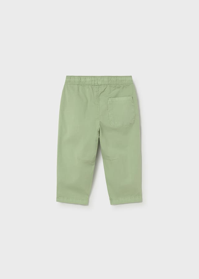 Pantalon popelin elastan