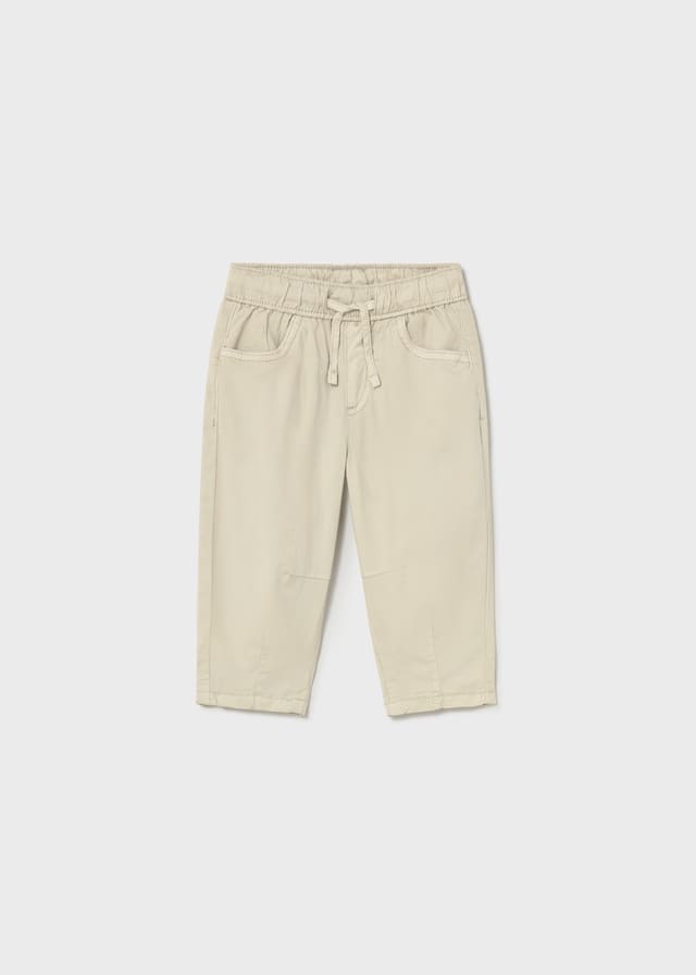 Pantalon popelin elastan
