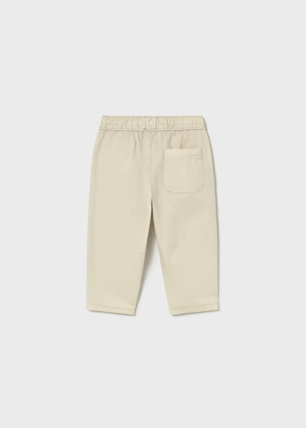 Pantalon popelin elastan