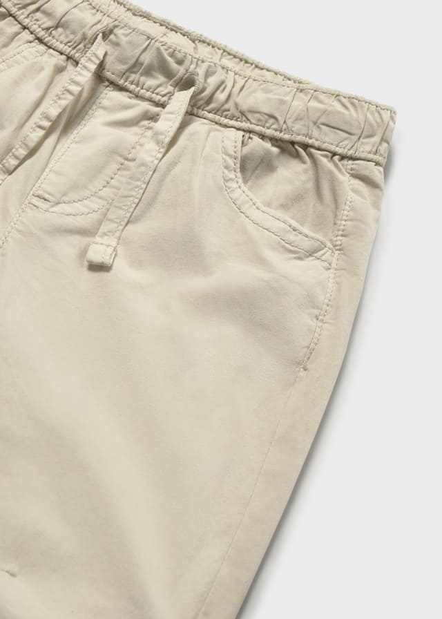 Pantalon popelin elastan