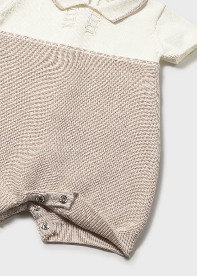 Pelele tricot cuello