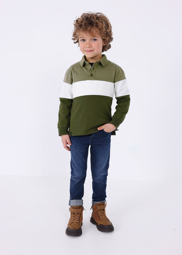 Polo m/l color block