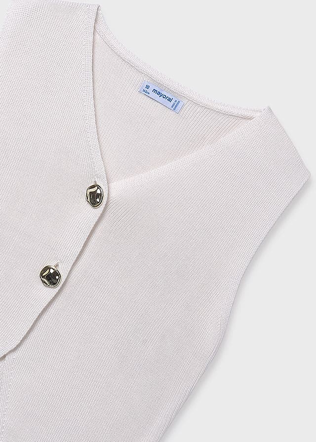 Top tricot botones