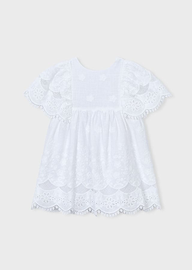 Vestido algodon bordado