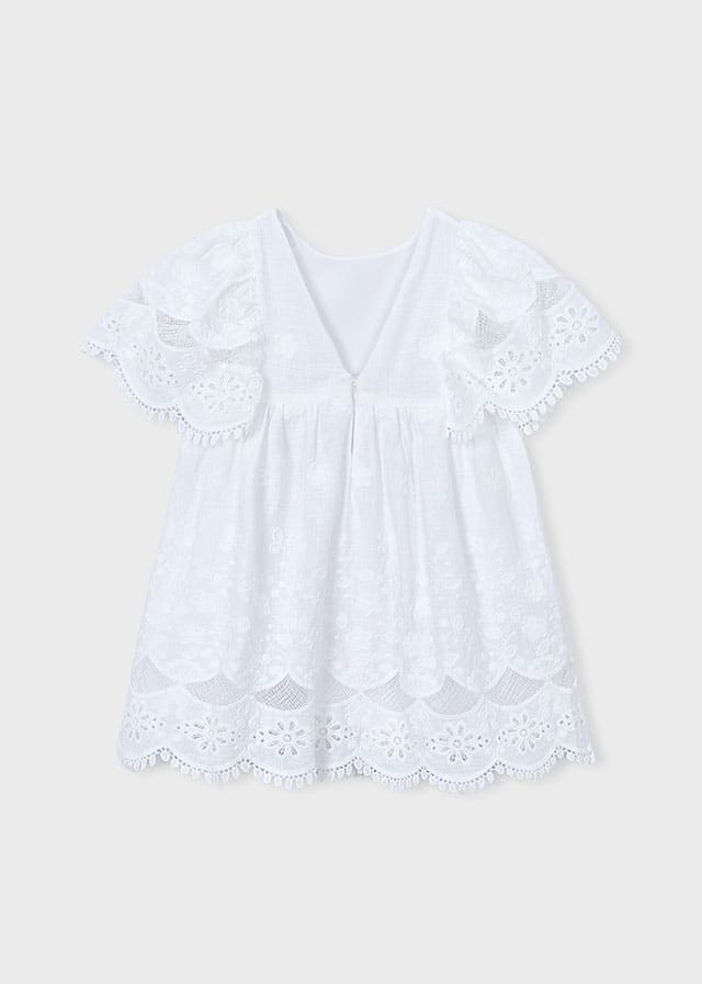 Vestido algodon bordado