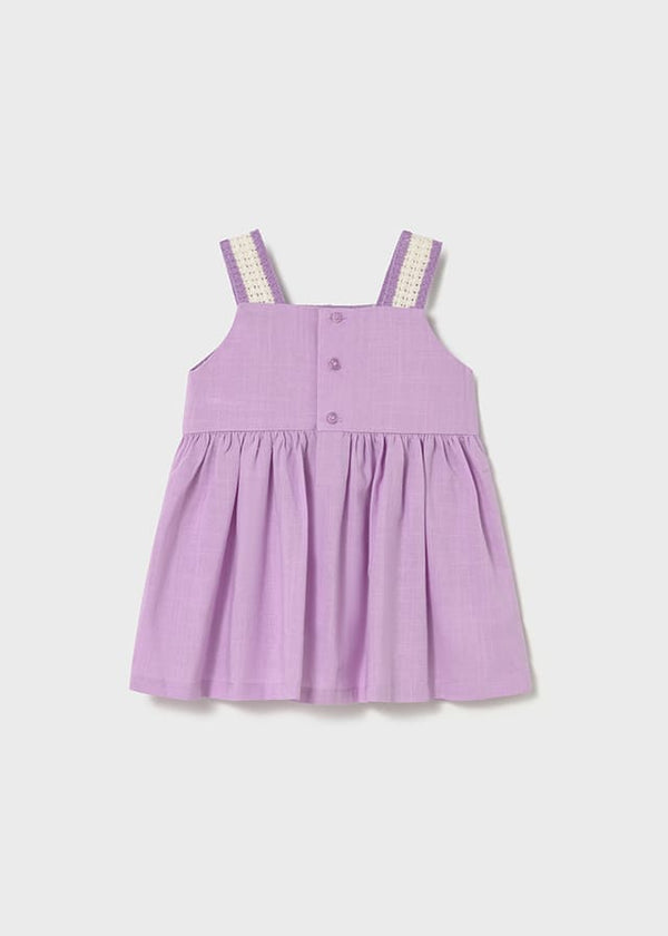 Vestido combinado crochet