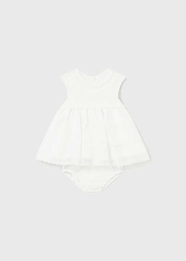 Vestido combinado tricot