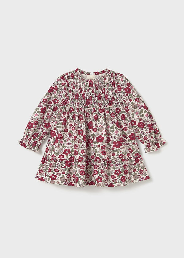 Vestido terciopelo estampado