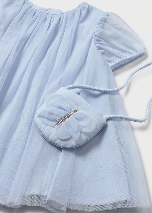 Vestido tul con bolso