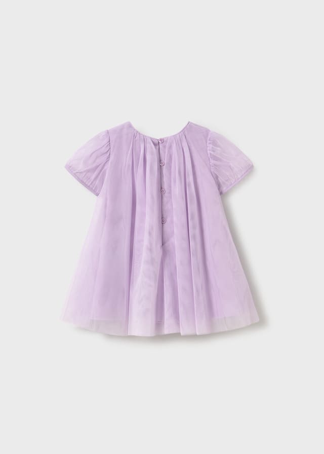 Vestido tul con bolso