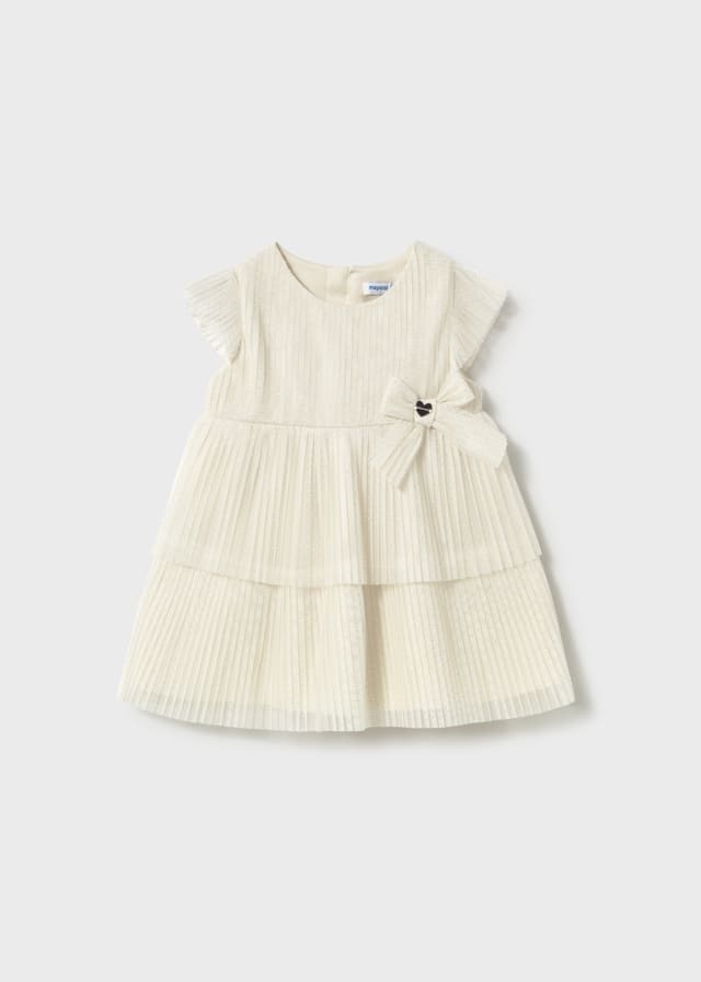 Vestido tul plisado