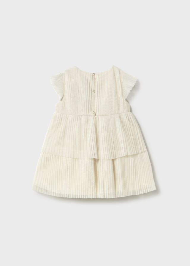Vestido tul plisado