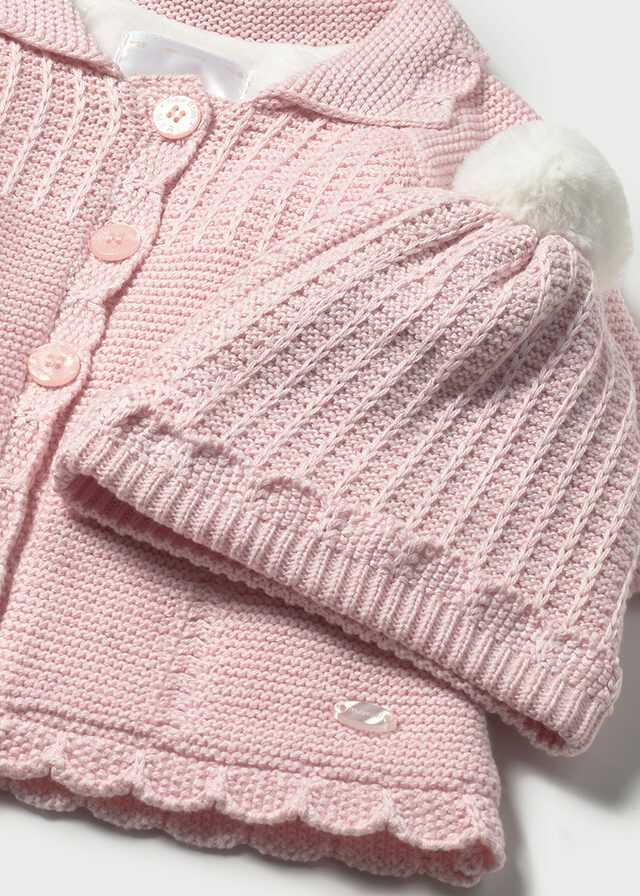 Abrigo y gorro tricot
