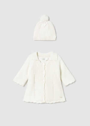 Abrigo y gorro tricot
