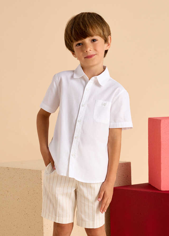 Bermuda lino suiting