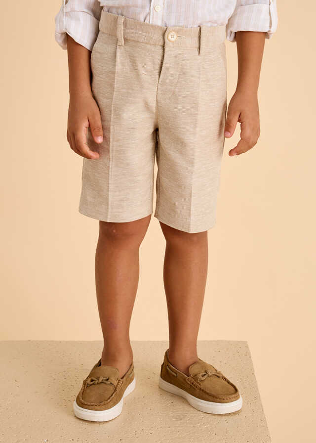 Bermuda lino suiting
