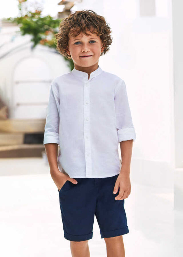 Bermuda lino suiting