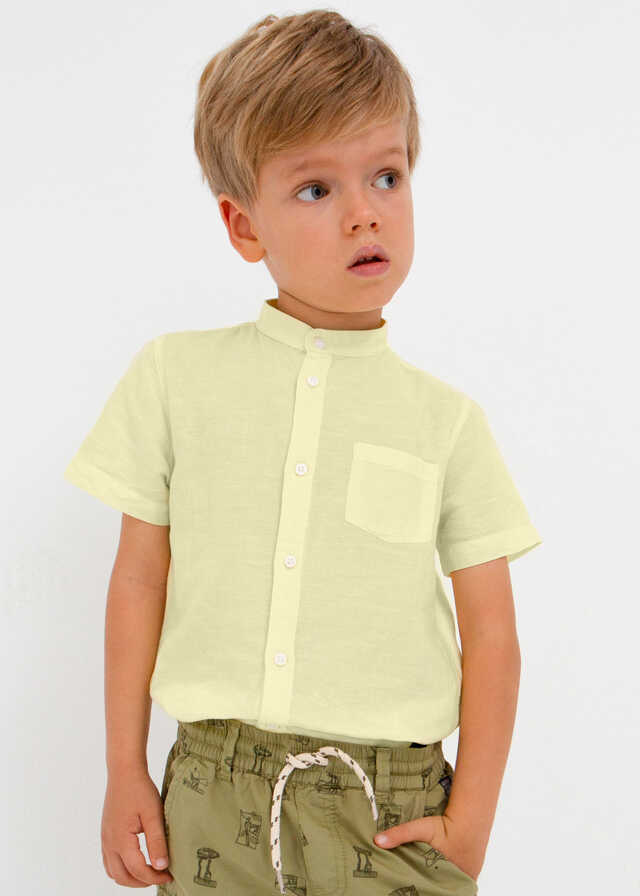 Camisa m/c c/mao lino