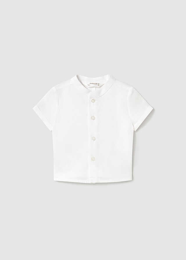 Camisa m/c cuello mao