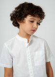 Camisa m/c cuello mao