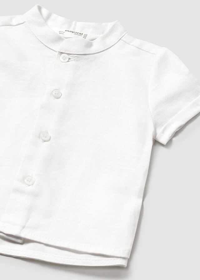 Camisa m/c cuello mao