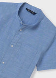Camisa m/c cuello mao