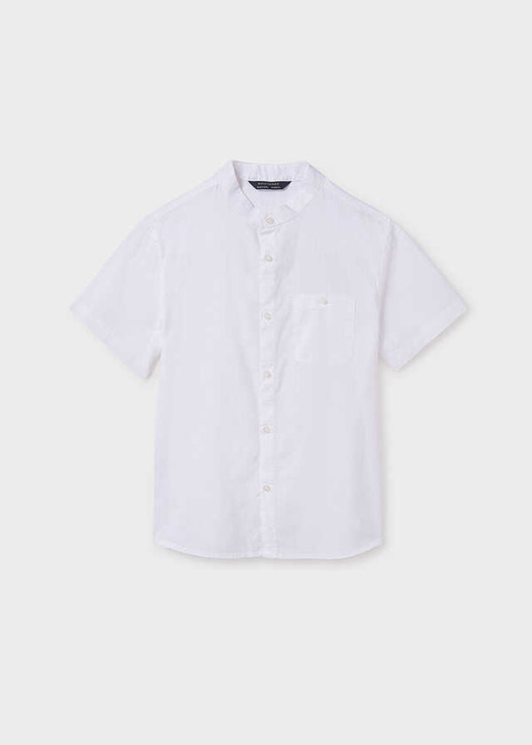 Camisa m/c cuello mao