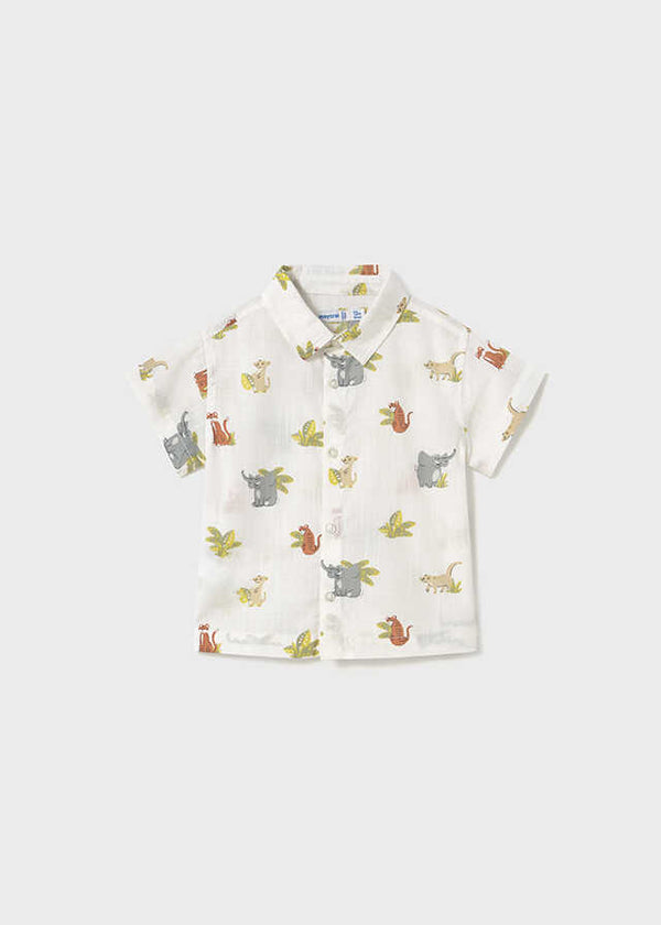 Camisa m/c estampada