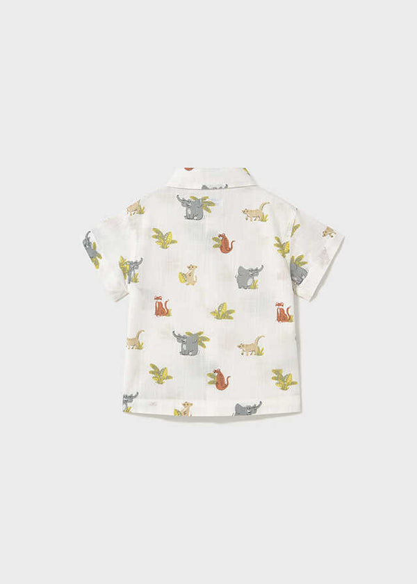 Camisa m/c estampada