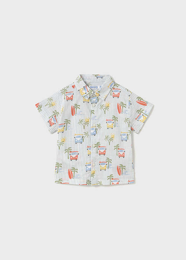 Camisa m/c estampada