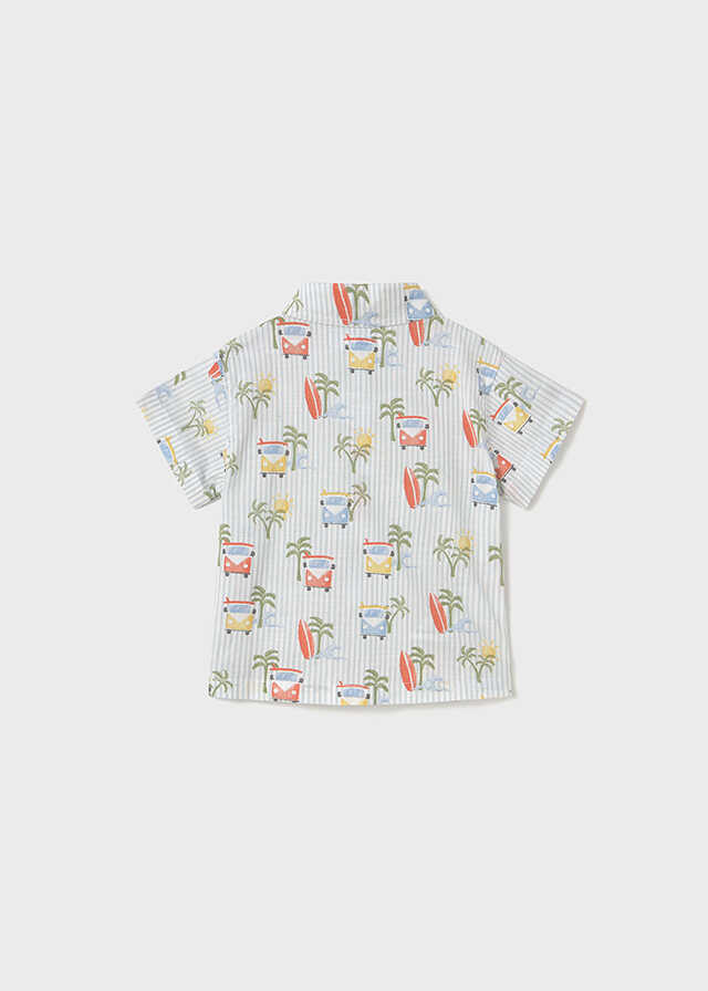 Camisa m/c estampada