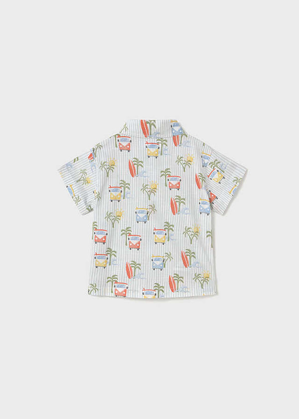 Camisa m/c estampada