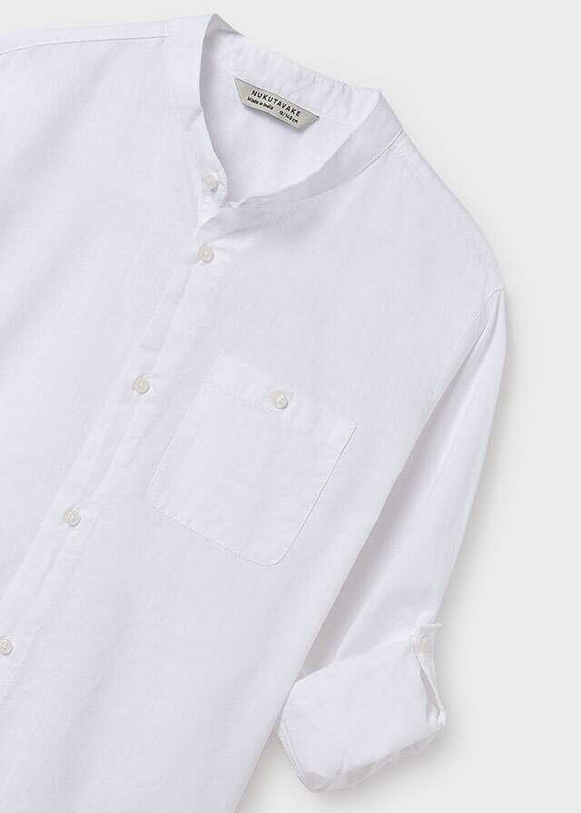 Camisa m/l cuello mao
