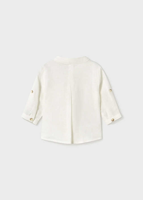 Camisa m/l cuello mao