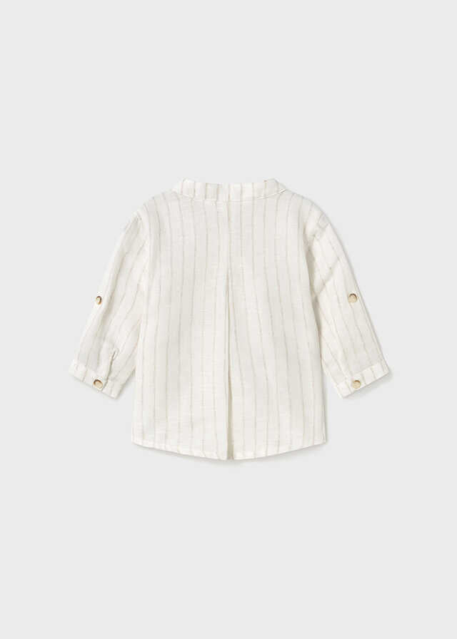 Camisa m/l cuello mao