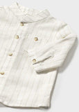 Camisa m/l cuello mao