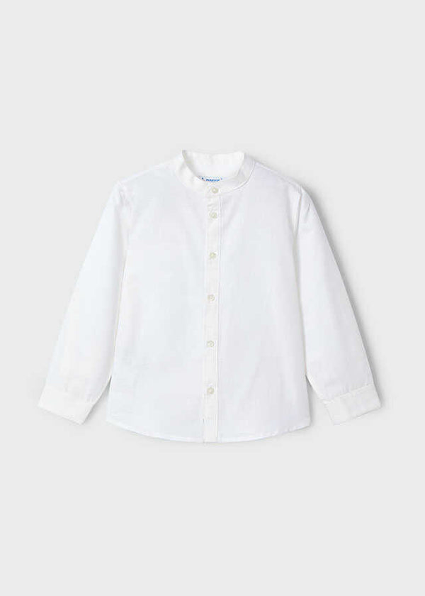Camisa m/l cuello mao lino