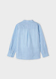 Camisa m/l cuello mao rayas