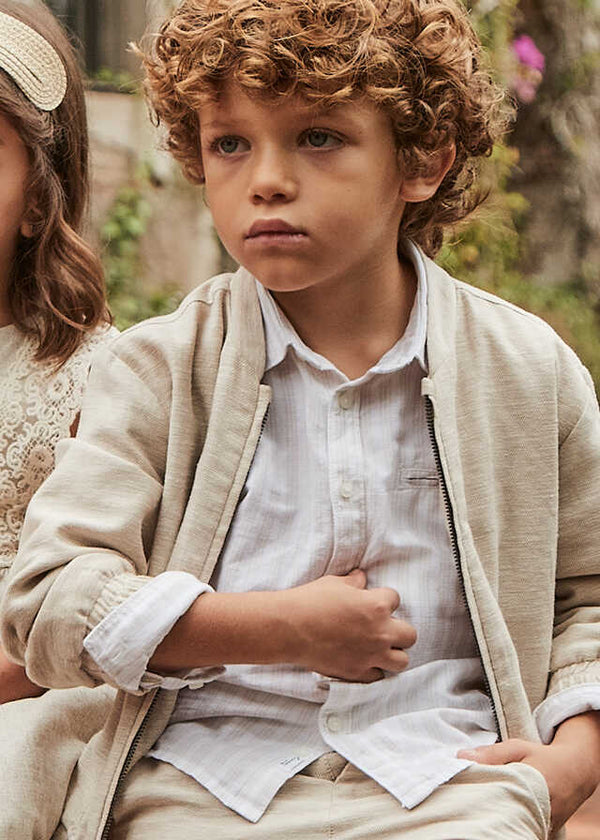 Camisa m/l lino