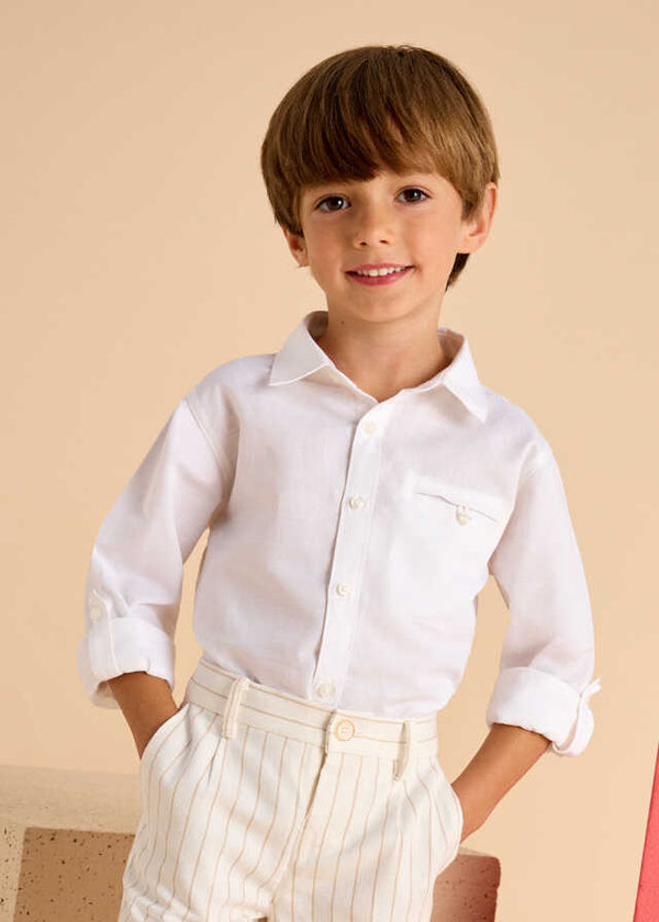 Camisa m/l lino