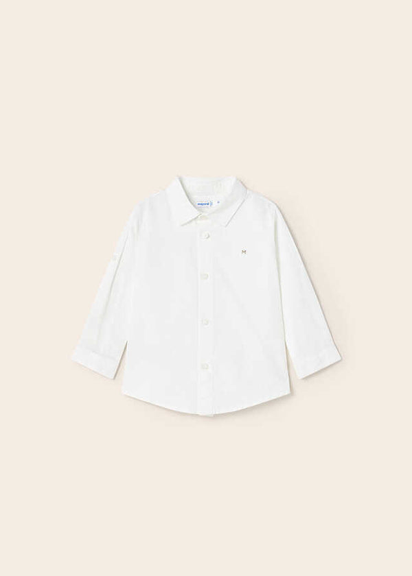 Camisa m/l lino básica